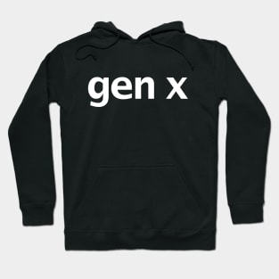 Gen X Minimal Typography Hoodie